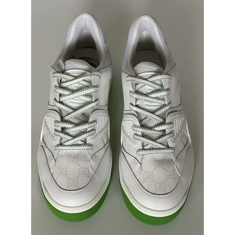 Gucci Demetra GG Men's Low-top Green/White Sneakers 6.5 US (Gucci 6) 698785 NIB